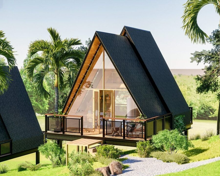 Mẫu nhà tiền chế 2 mái lắp ghép giá 200 triệu kiểu villa
