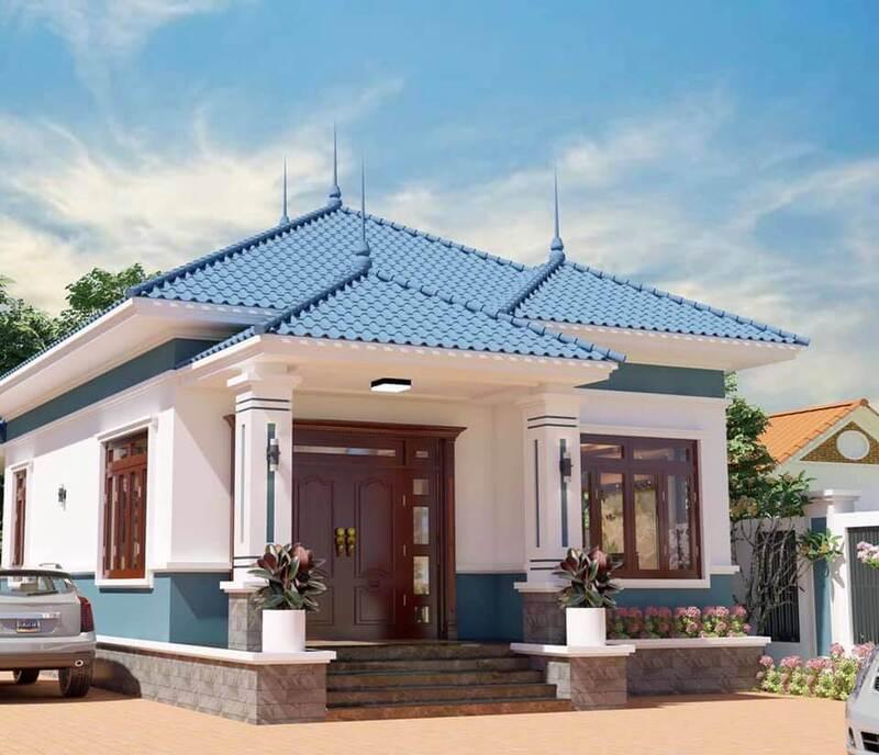 Nhà mái Nhật 1 tầng là kiểu nhà có một tầng trệt, kết hợp với hệ mái theo phong cách Nhật Bản