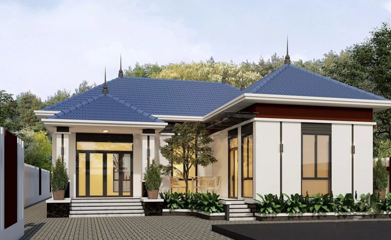Thiết kế nhà mái Nhật vừa đẹp, vừa đảm bảo các yếu tố kỹ thuật và công năng