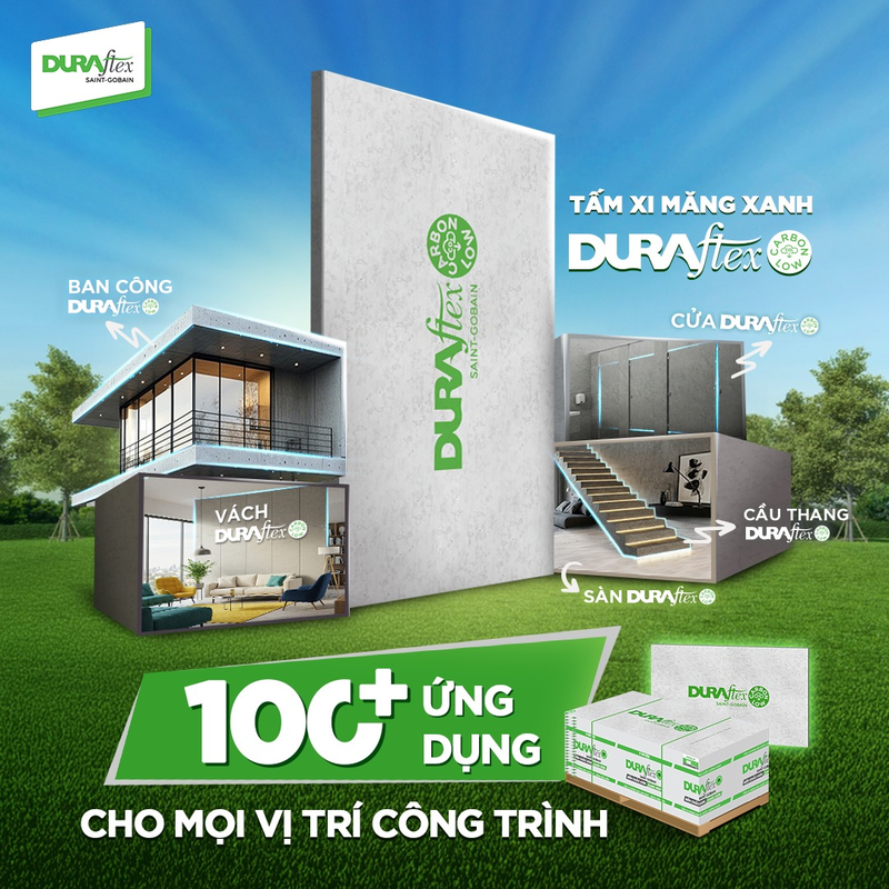 Tấm cemboard 4mm linh hoạt cho cả nội thất và ngoại thất