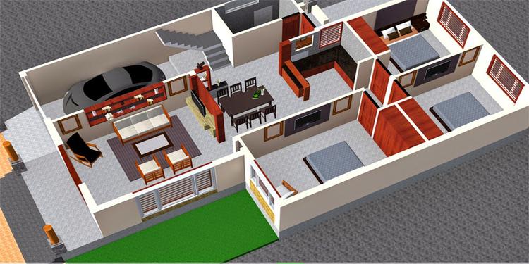 Khi xây nhà 500 triệu ở nông thôn nên đảm bảo đầy đủ phòng khách, phòng ngủ, bếp, nhà vệ sinh
