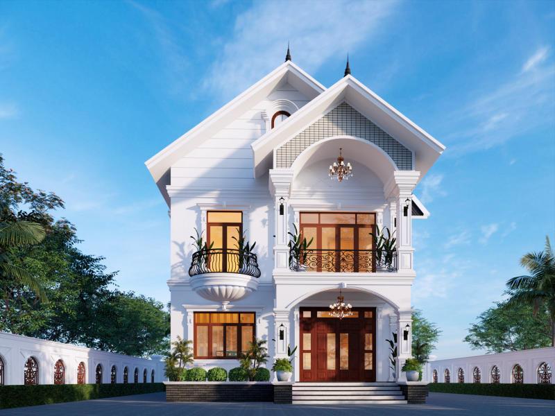 Gia chủ nên xác định rõ ràng và thống nhất phong cách thiết kế khi xây mẫu nhà 2 tầng nông thôn 800 triệu
