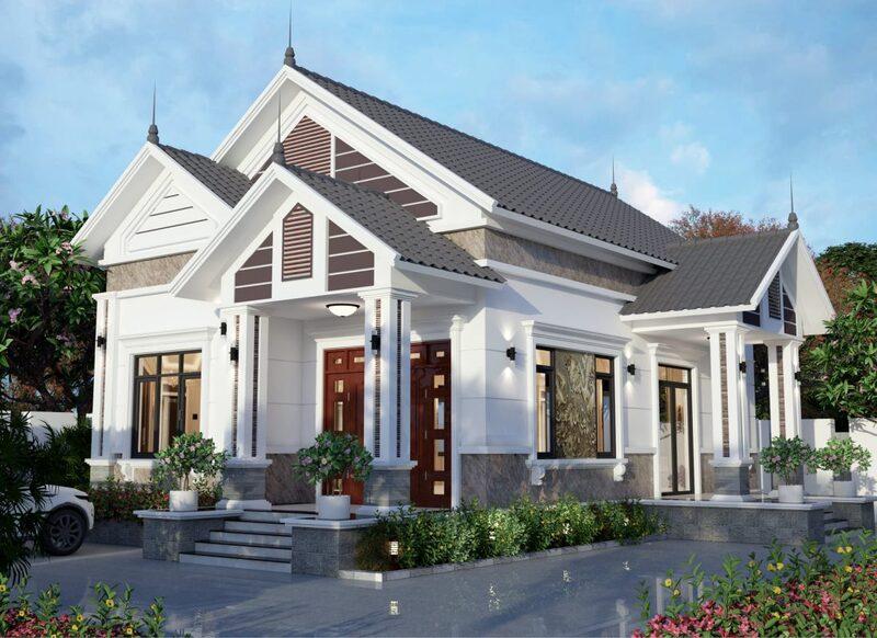 Chọn nhà thầu thi công uy tín để thi công nhà cấp 4 mái Thái diện tích 8x12m
