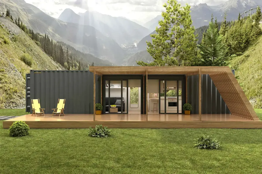 Mẫu nhà container 200 triệu 40 feet đẹp, rộng rãi, thiết kế độc đáo, thoáng đãng