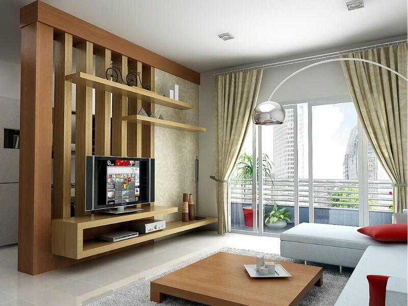 Vách ngăn phòng khách bằng gỗ tự nhiên thiết kế tinh xảo, thẩm mỹ cao