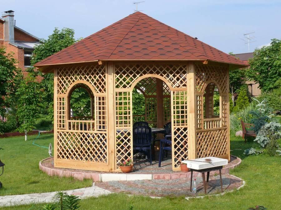 Mẫu nhà chòi sân vườn lắp ghép đẹp, thiết kế đơn giản, dễ tháo rời