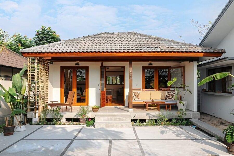 Mẫu nhà vườn nhỏ đẹp mái Nhật tinh tế, đậm chất Á Đông