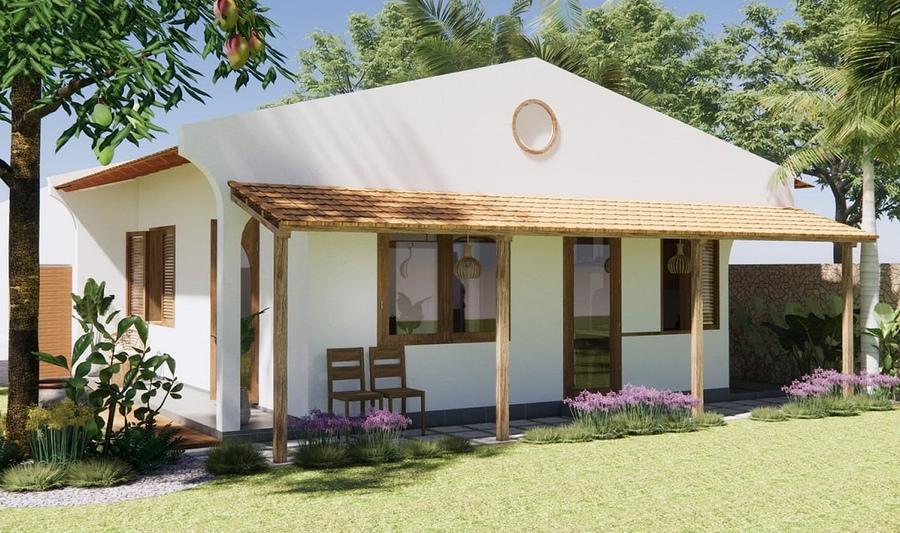Mẫu thiết kế nhà vườn cấp 4 nhỏ đẹp, giá rẻ, tiện nghi đầy đủ