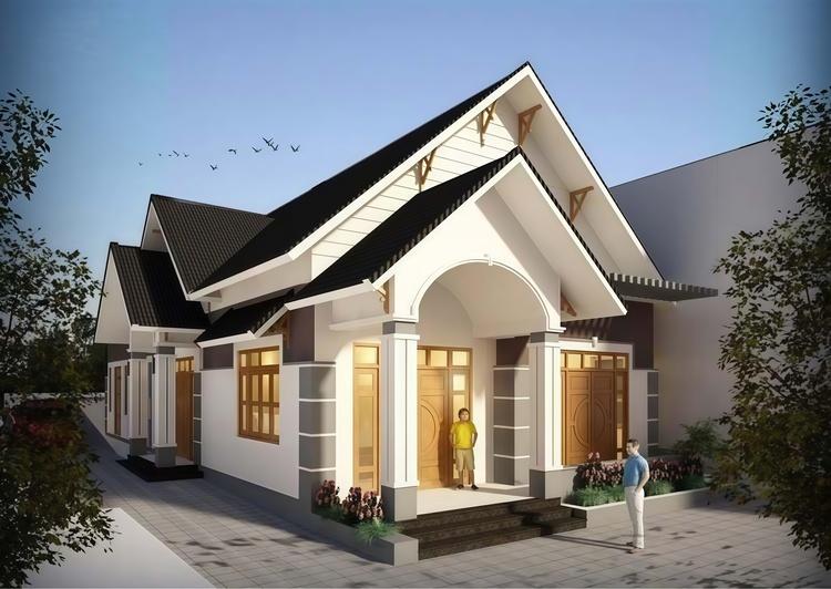 Không gian sống lý tưởng với thiết kế nhà cấp 4 hiện đại kết hợp sân vườn xanh mát