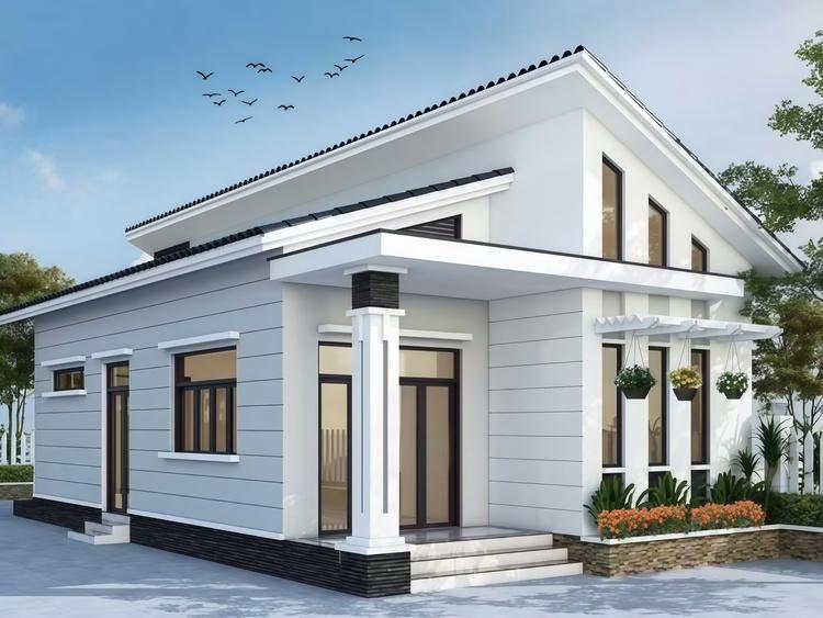 Thiết kế nhà mái lệch có sự phá cách độc đáo, ấn tượng