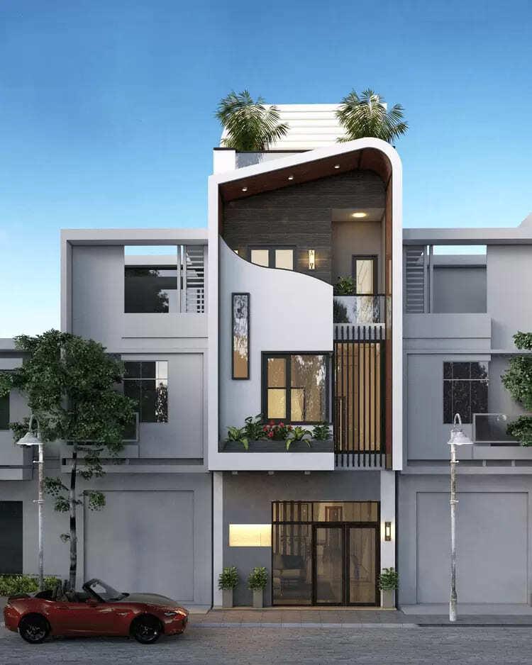 Mẫu nhà ống đẹp 3 tầng 4m thiết kế phá cách, mang lại diện mạo mới lạ và độc đáo