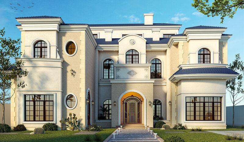 Mẫu biệt thự tân cổ điển 2 tầng 1 tỷ phong cách Châu Âu đẹp, thanh lịch và sang trọng