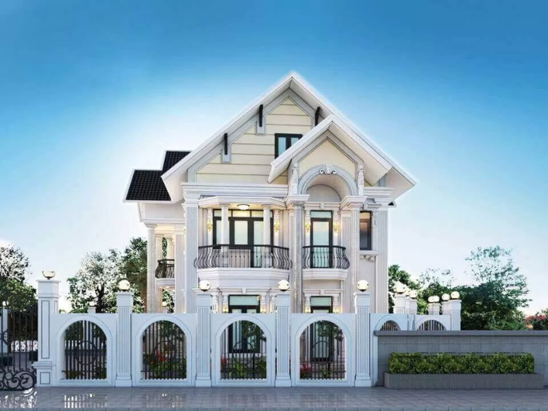 Việc lựa chọn vật liệu xây dựng là yếu tố then chốt quyết định phần lớn tổng chi phí thi công biệt thự tân cổ điển 2 tầng 1 tỷ