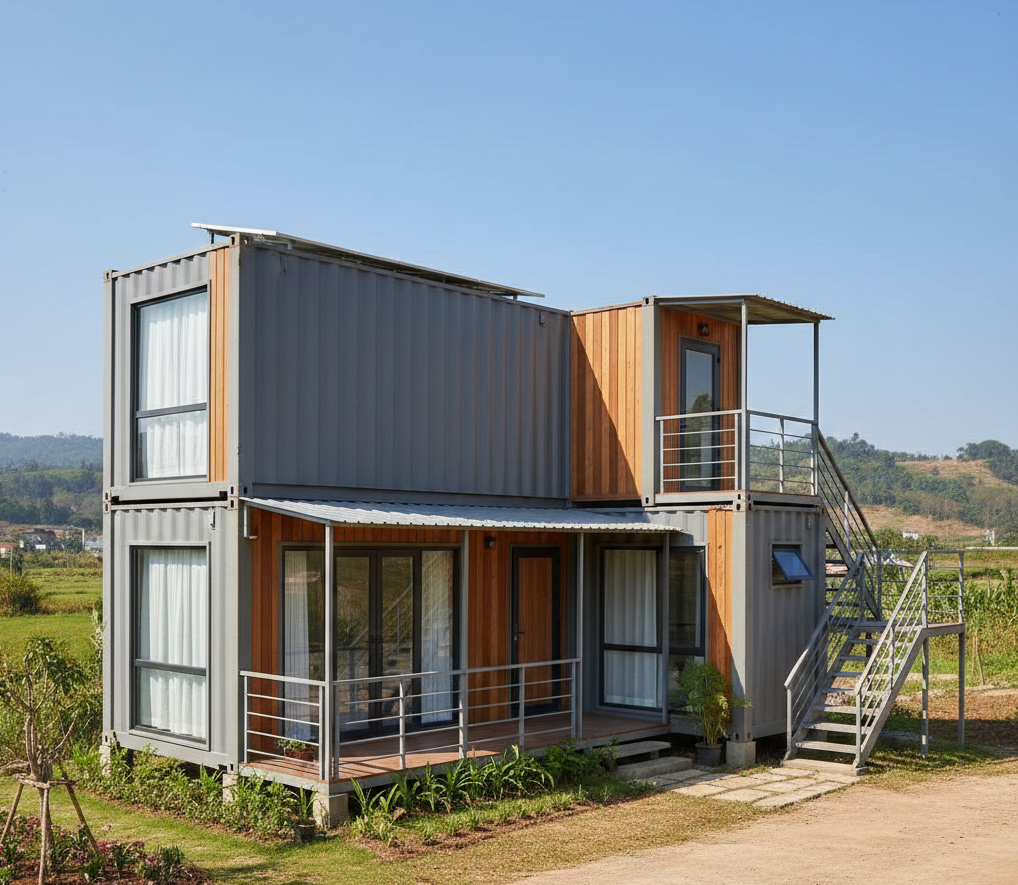 Nhà container 100 triệu là mẫu nhà ở giá rẻ được cải tạo từ thùng container cũ