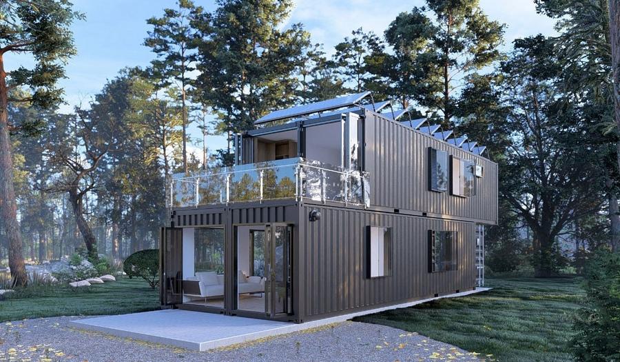 Cấu tạo nhà container 2 tầng cơ bản gồm tầng 1, tầng 2 và vật liệu cải tạo