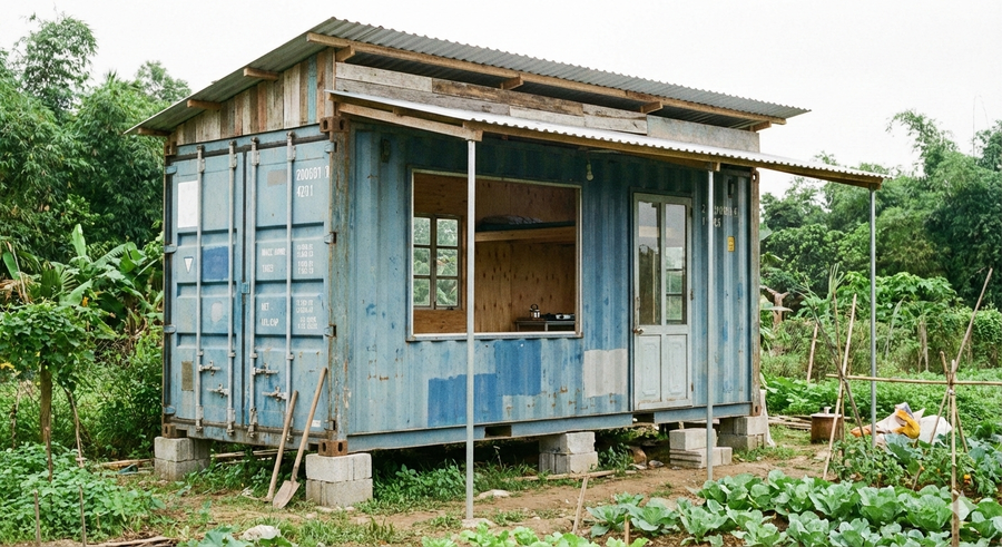 Mẫu nhà container 50 triệu đẹp, phù hợp cho 1 người ở