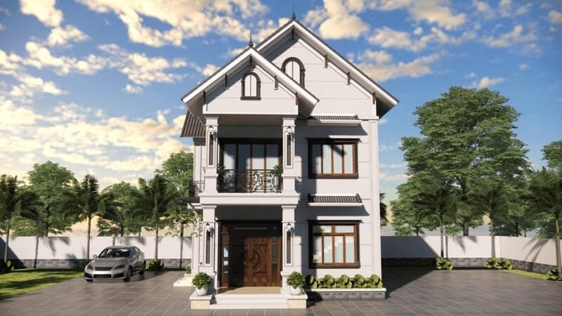 Mẫu nhà 2 tầng nông thôn 500 triệu không gian mở đẹp, rộng thoáng