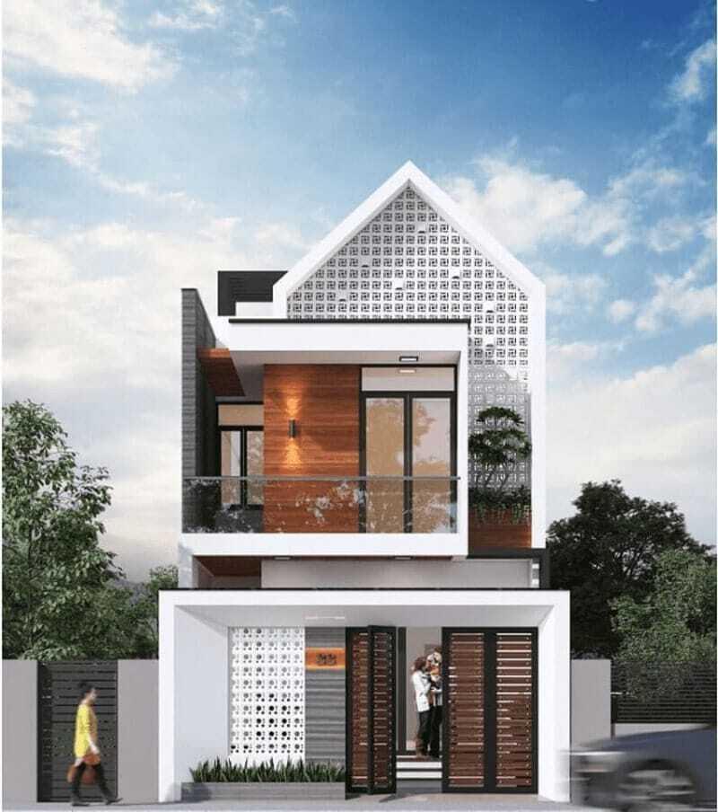 Mẫu nhà 2 tầng nông thôn 500 triệu thường có thiết kế tối giản, hiện đại hoặc truyền thống