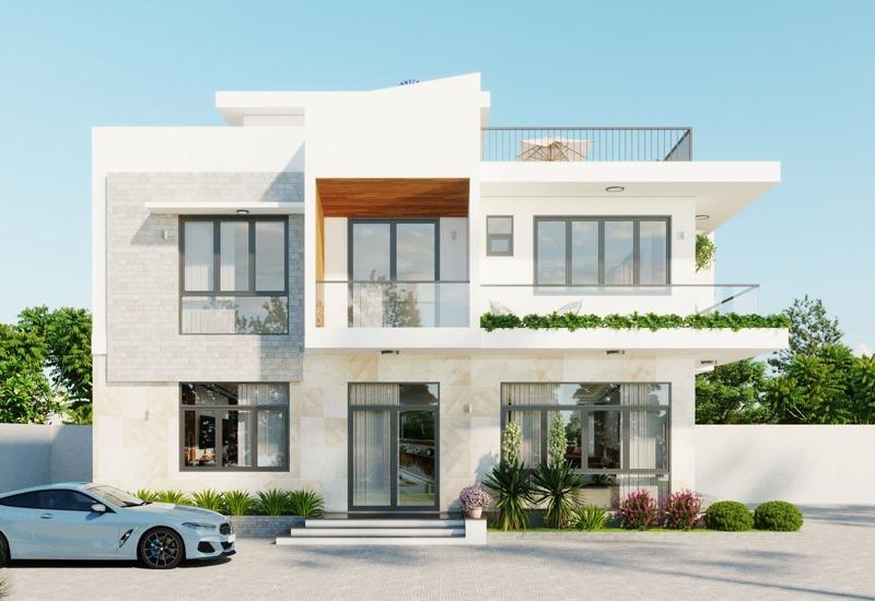 Mẫu nhà 2 tầng nông thôn 500 triệu không gian mở thoáng sáng, tiện nghi