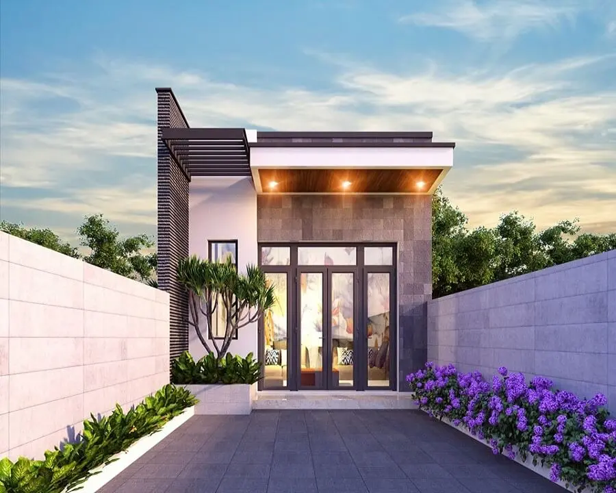 Mẫu mặt tiền nhà cấp 4 đẹp 5x20, xu hướng thiết kế năm 2026