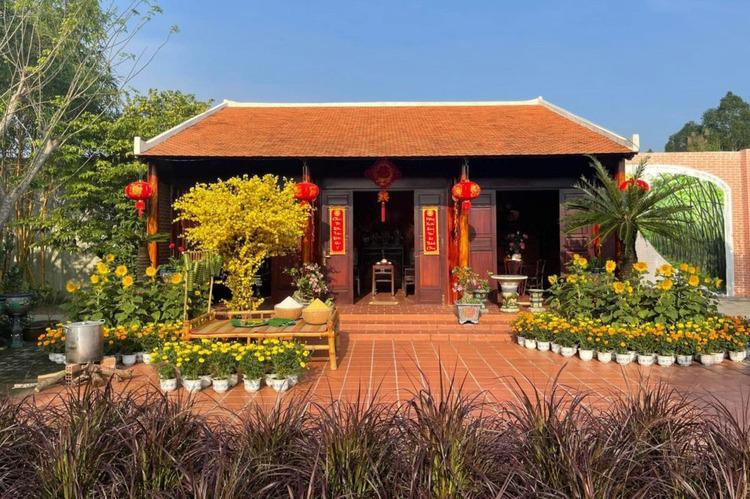 Trang trí cửa phòng khách ngày Tết 2026 thu hút tài lộc với cây cảnh, bonsai