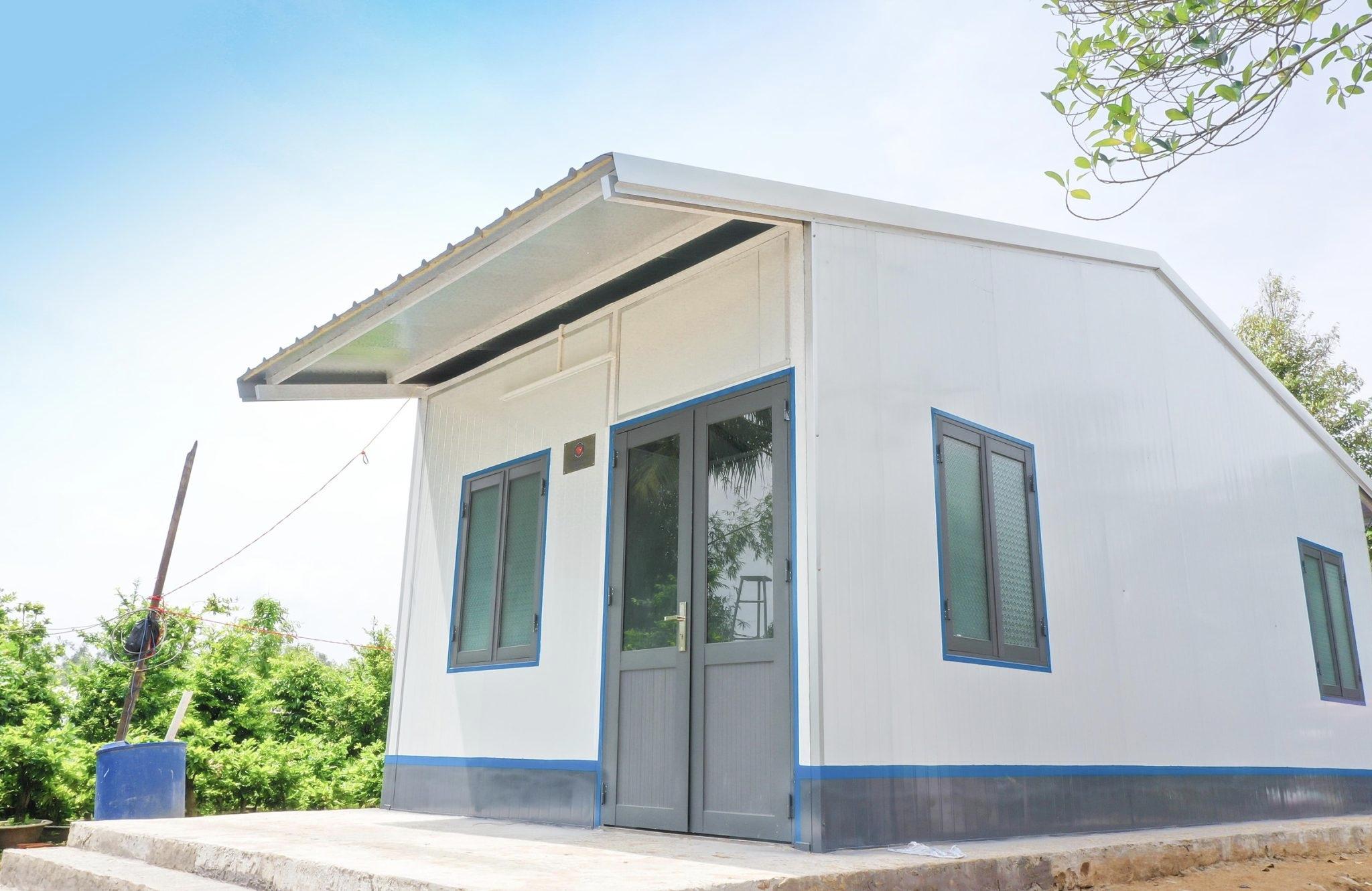 Mẫu nhà cấp 4 đẹp giá rẻ 100 triệu với thiết kế mái tôn đơn giản nhưng vẫn tiện nghi