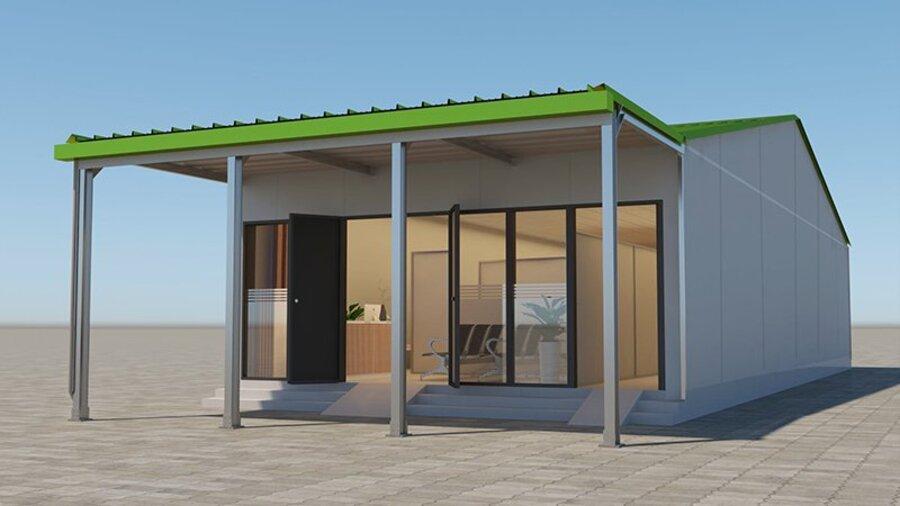 Mẫu nhà cấp 4 mái tôn đẹp giá rẻ 100 triệu đẹp, thiết kế tối giản, tiết kiệm chi phí