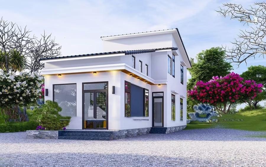 Mẫu kiến trúc nhà cấp 4 đẹp, dễ dàng bố trí nội thất