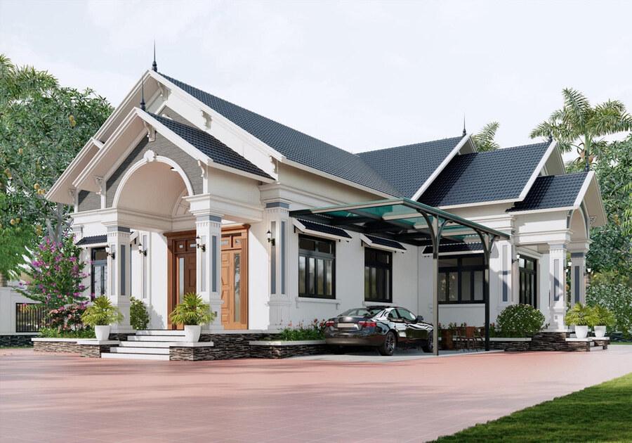 Mẫu nhà cấp 4 đẹp 6x20m phù hợp với nhiều phong cách thiết kế