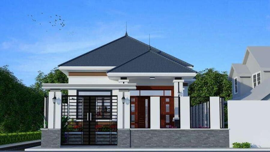 Mẫu nhà cấp 4 giá 500 triệu hiện đại, bền đẹp, chi phí hợp lý