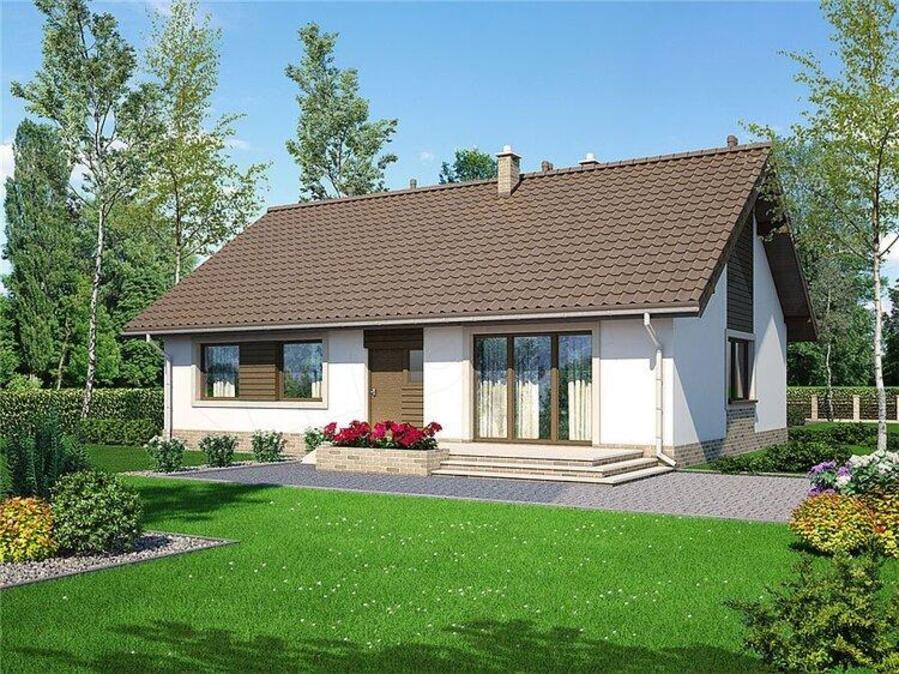 Mẫu thiết kế nhà cấp 4 đẹp có sân vườn gần gũi với thiên nhiên