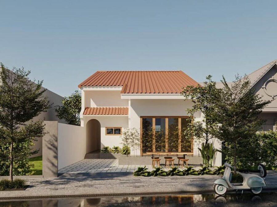 Mặt tiền nhà cấp 4 đẹp hiện đại ngang 6m mang phong cách trẻ trung, tinh gọn