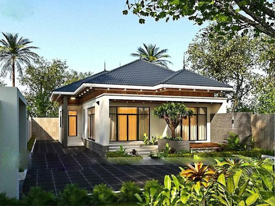 Mặt tiền nhà cấp 4 đẹp hiện đại vừa đảm công năng vừa hợp phong thủy