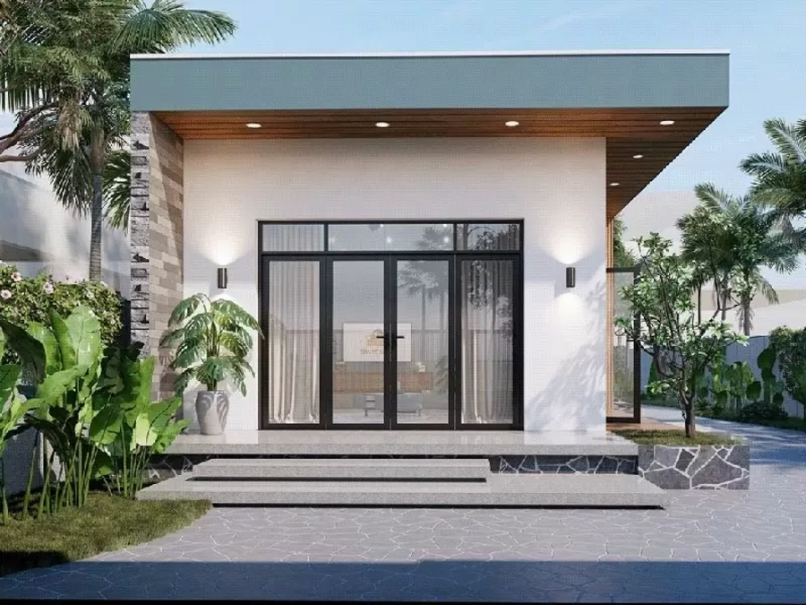 Thiết kế mẫu nhà ống 1 tầng đẹp 5x20 tiện nghi, giá rẻ 2026