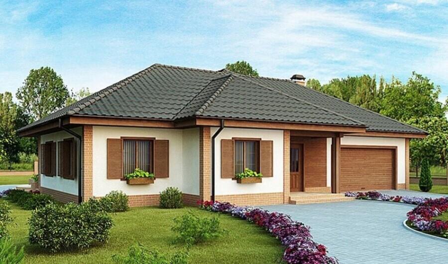 Mẫu nhà cấp 4 mái Thái ở nông thôn theo phong cách Bắc Âu tạo nên không gian sống thanh lịch, quý phái