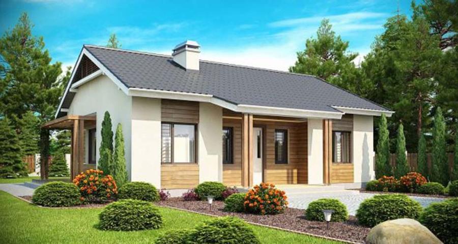 Mẫu nhà cấp 4 giá 500 triệu mái Thái ở nông thôn làm bằng gỗ gần gũi, mộc mạc