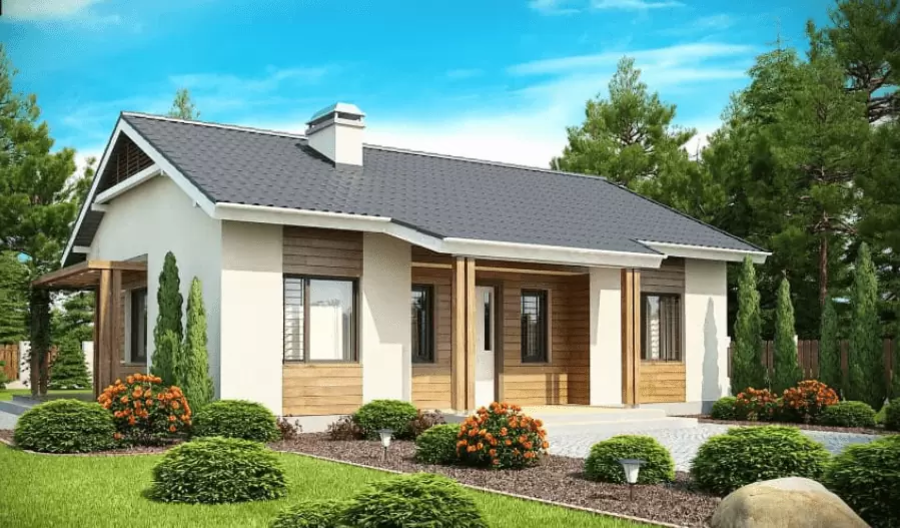 Nhà vườn cấp 4 mang phong cách thanh lịch với không gian mở mà vẫn riêng tư