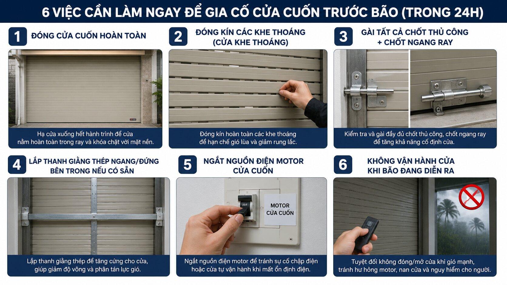 Thực hiện ngay những biện pháp này khi nhận thông tin báo có bão
