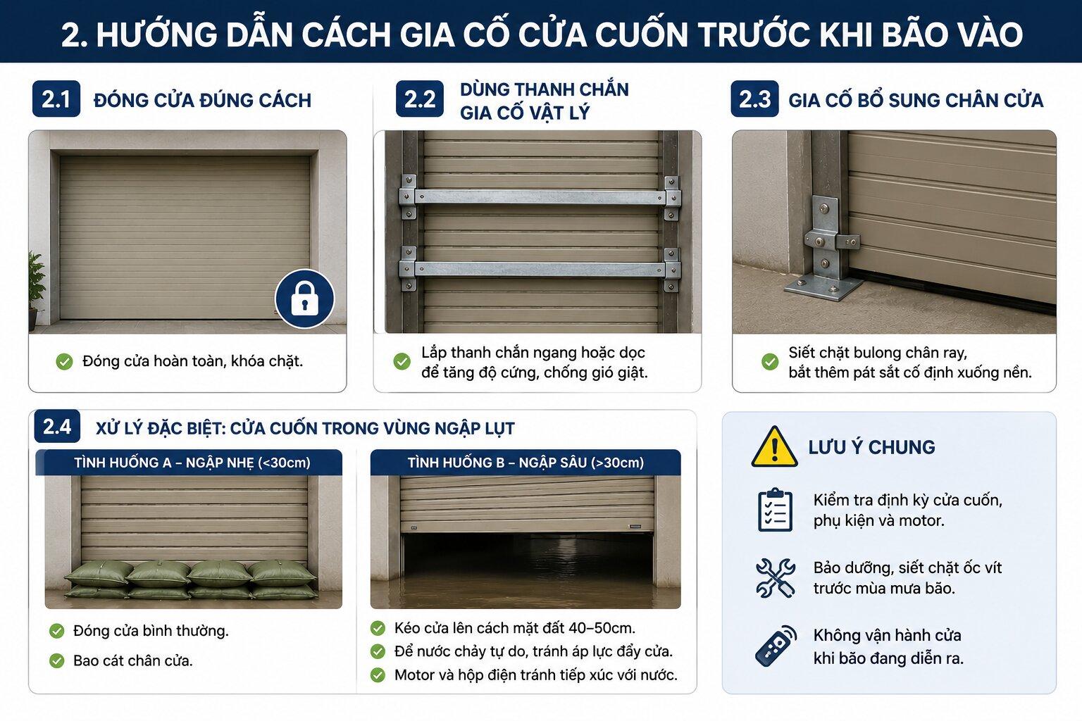 Những phương pháp gia cố cửa trong thời điểm có bão