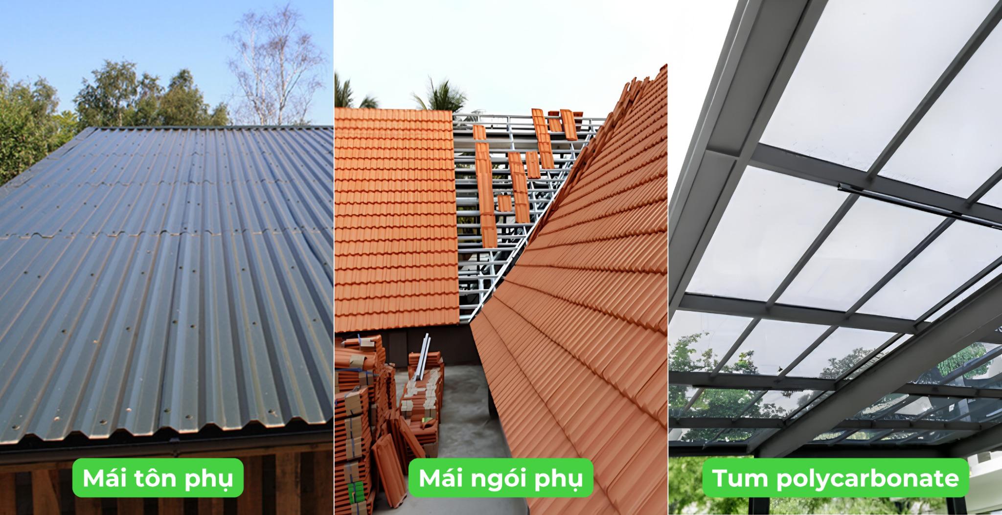 Những giải pháp mái phụ chống nóng cho nhà mái bằng