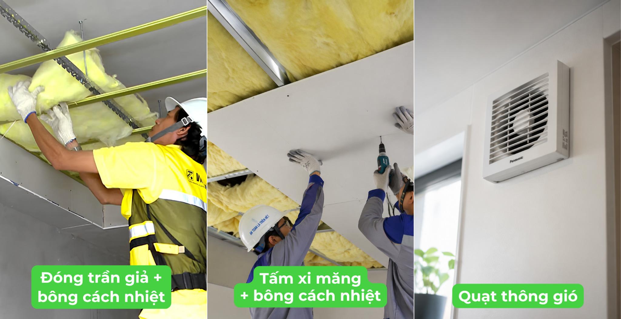 Áp dụng các giải pháp khi không thể thay đổi ở mái nhà