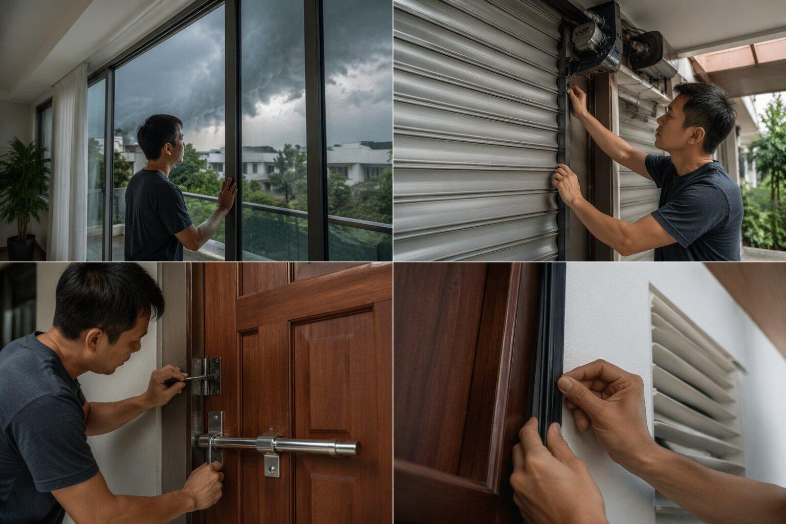 Gia cố đúng từng loại cửa và xử lý các khe hở là bước quan trọng giúp nhà tăng khả năng chịu bão