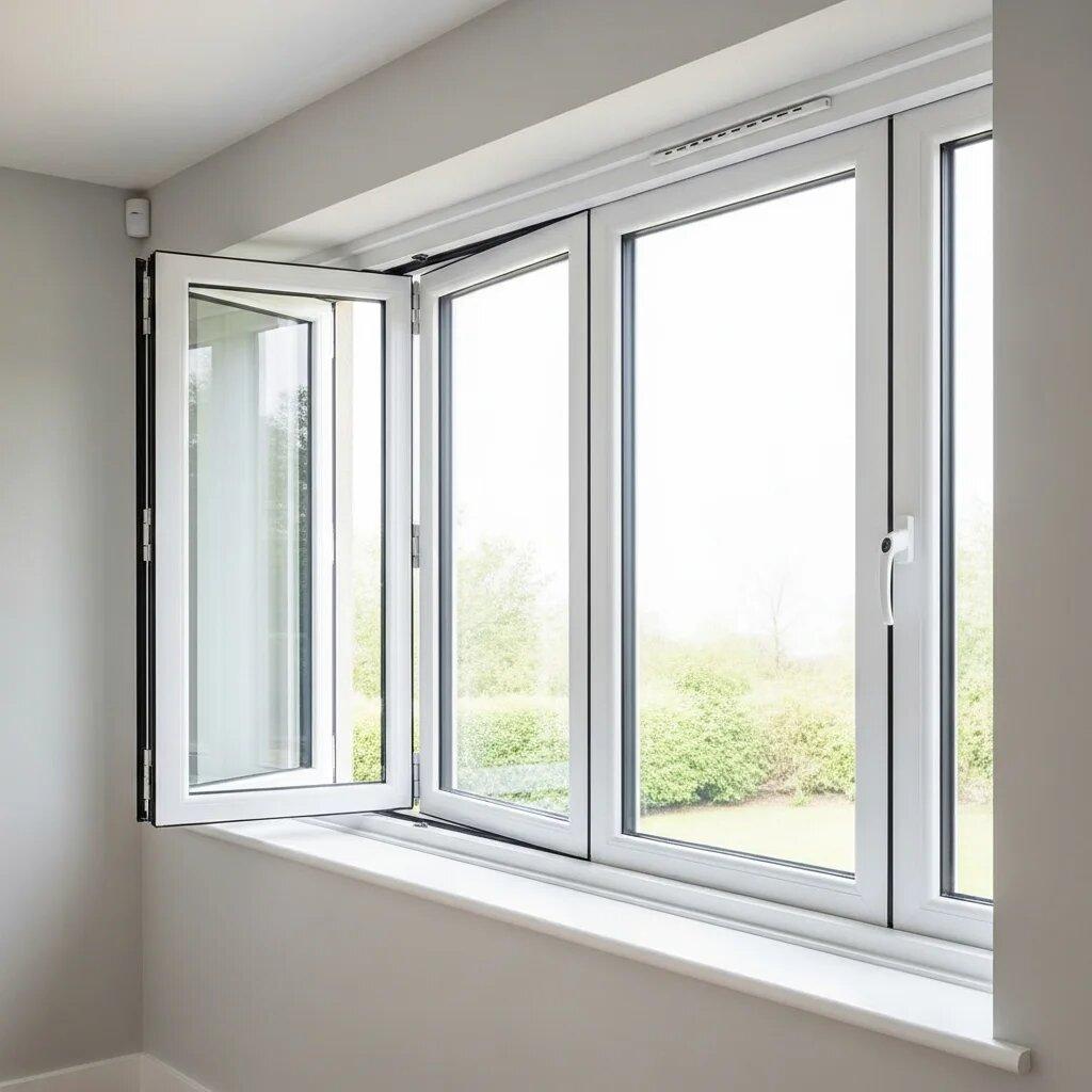 Cửa uPVC giúp giảm đáng kể tiếng ồn từ bên ngoài vào căn hộ (Nguồn: Internet)