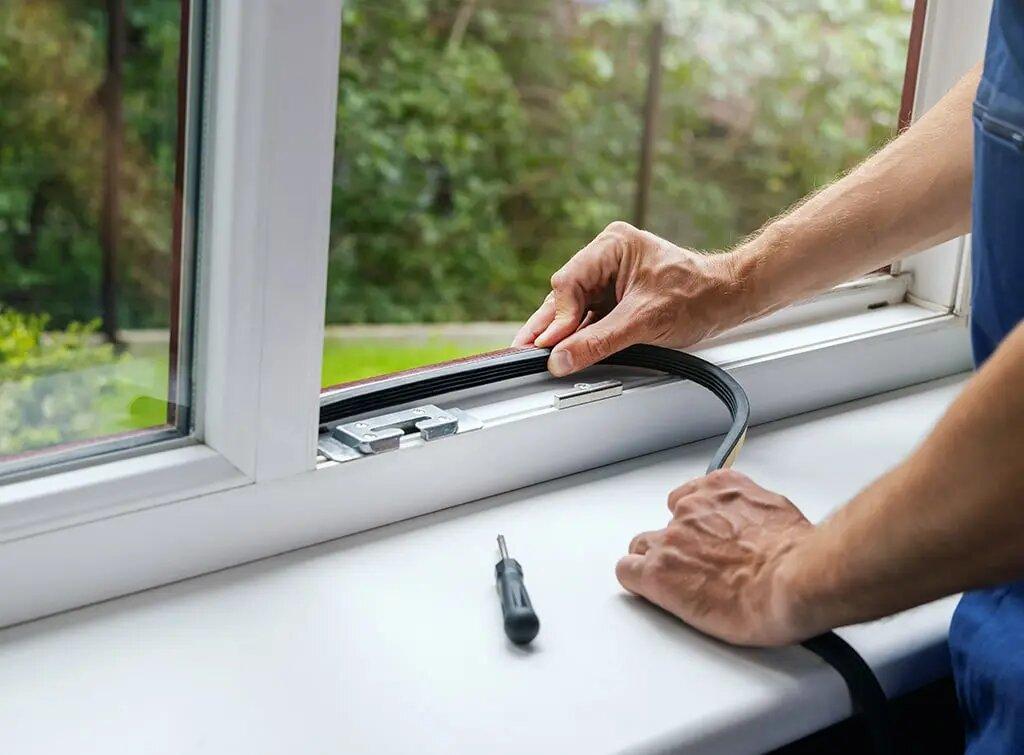 Gioăng cao su giúp bịt kín khe hở quanh cửa, hạn chế tiếng ồn và bụi từ bên ngoài (Nguồn: Internet)