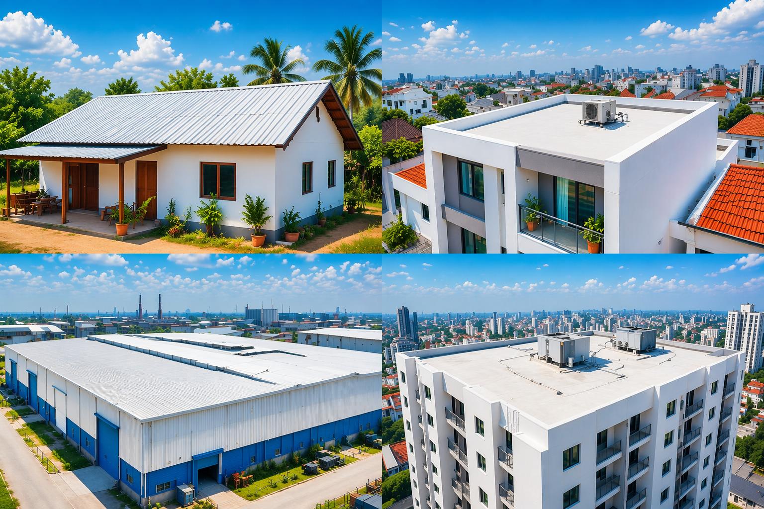 Lựa chọn giải pháp chống nóng mái phù hợp cho từng loại công trình
