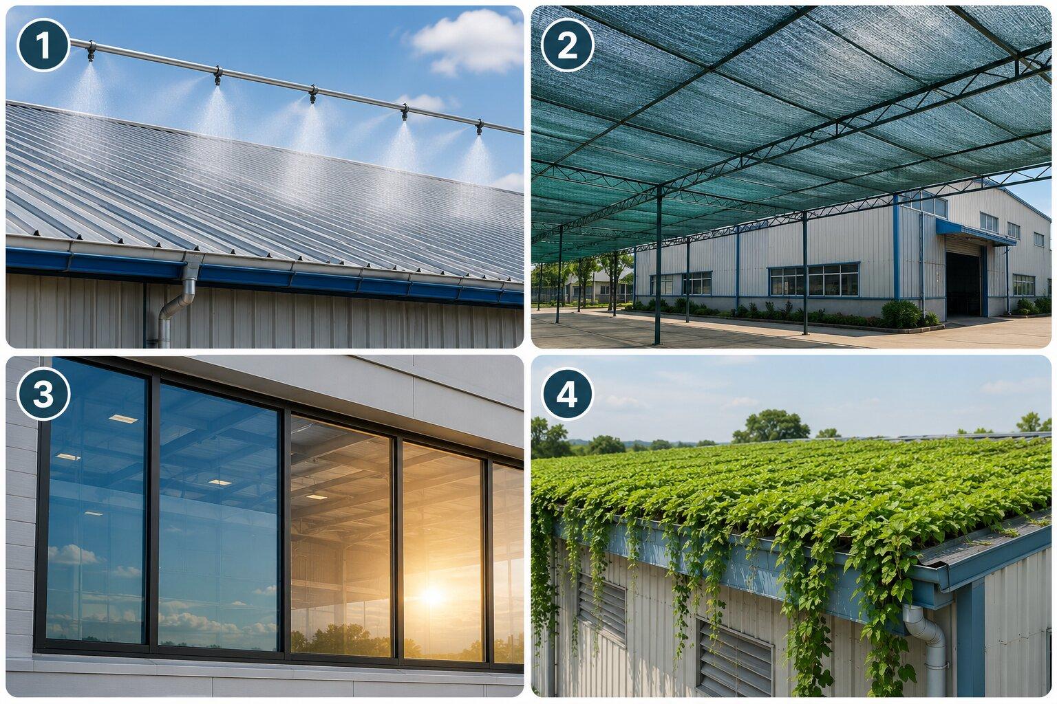 Tổng hợp các giải pháp chống nóng tạm thời cho mái nhà xưởng