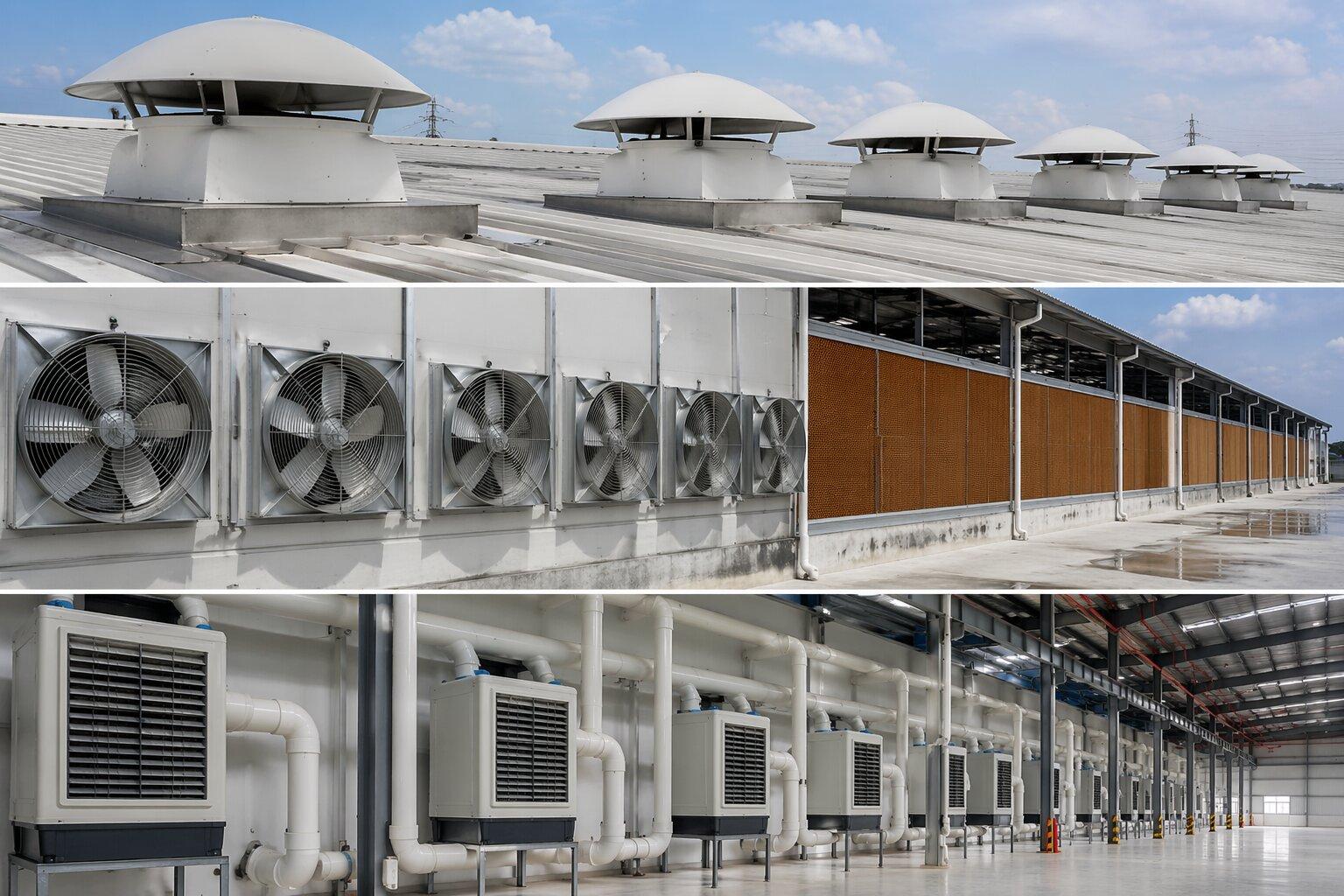 Tổng hợp biện pháp làm mát chủ động cho nhà xưởng