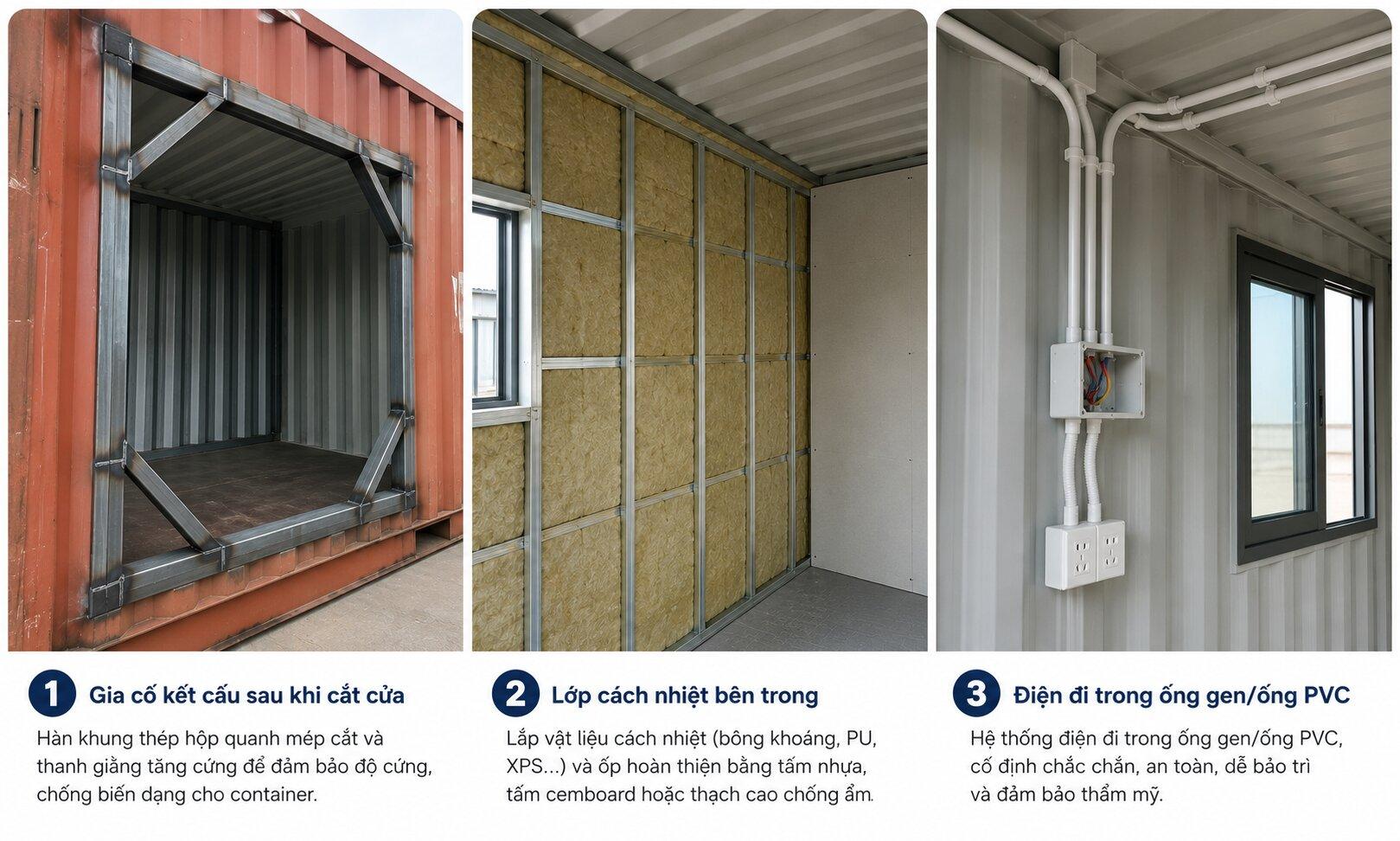 Lưu ý những hạng mục cần kiểm tra khi mua container làm nhà