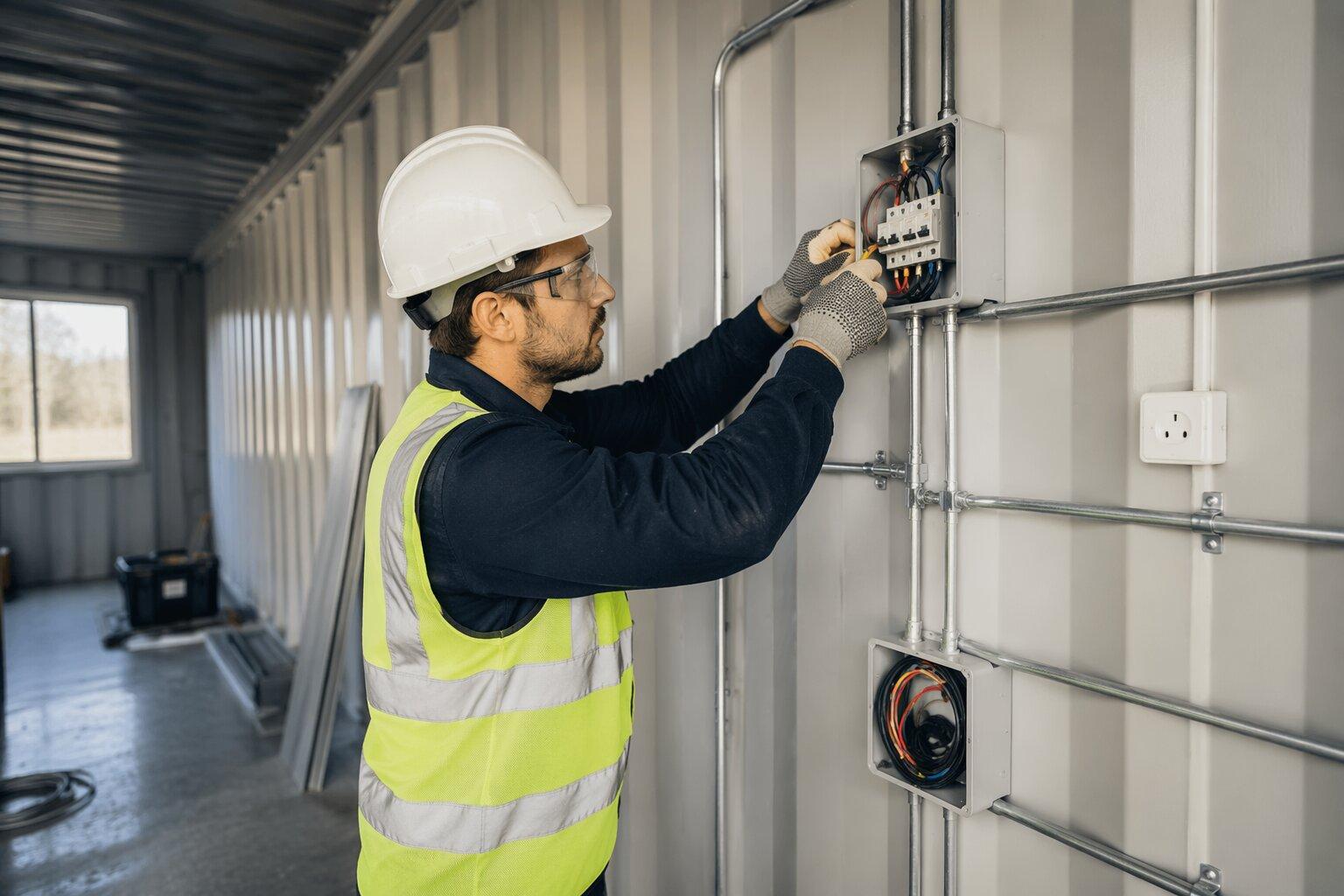 Thiết kế hệ thống điện nước an toàn cho nhà container