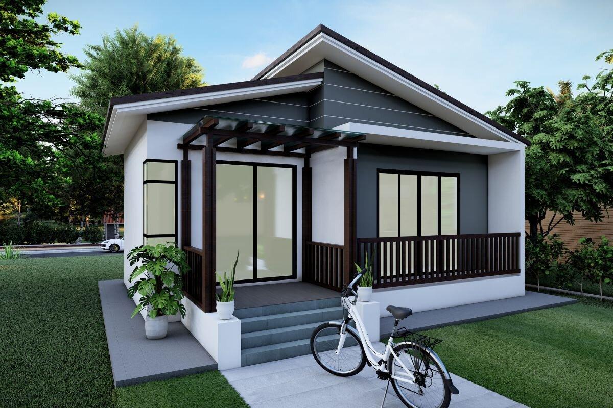 Thiết kế mặt tiền đơn giản nhưng vẫn đảm bảo tính thẩm mỹ (Nguồn: Internet)